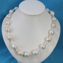 Load image into Gallery viewer, Large Baroque Pearl Necklace with CZ Magnet Clasp – 18&quot; or 20&quot;