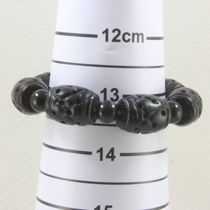 Barrel Shaped Bian Stone Beads Bracelet
