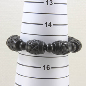 Barrel Shaped Bian Stone Beads Bracelet