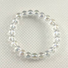 Load image into Gallery viewer, 8mm Clear Crystal Quartz Beads Stretchy Bracelet