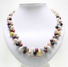 Load image into Gallery viewer, Multi-Color Freshwater Pearl Necklace – Sterling Silver Clasp