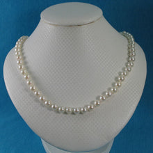 Load image into Gallery viewer, White Akoya Cultured Pearl Hand-Knotted Necklace with 925 Silver Clasp