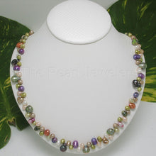 Load image into Gallery viewer, Hawaiian Rainbow Multi-Color Pearl Necklace – .925 Silver Clasp