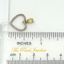 Load image into Gallery viewer, Beautiful &amp; Love Heart 14k Yellow Gold Diamond Pendant Necklace