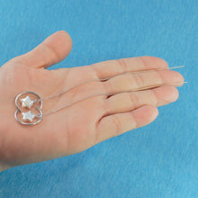 Load image into Gallery viewer, Sterling Silver Threader White Coin Pearl Earrings (Star Shape)