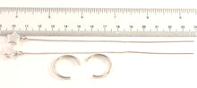 Load image into Gallery viewer, Sterling Silver Threader White Coin Pearl Earrings (Star Shape)