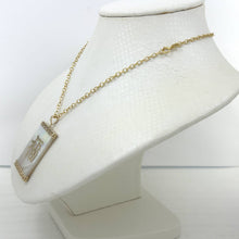 Load image into Gallery viewer, Beautiful White Mother of Pearl “Good Luck” Pendant 14k Yellow Gold
