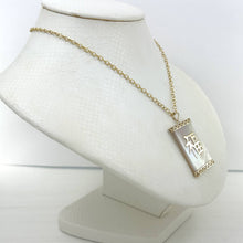 Load image into Gallery viewer, Beautiful White Mother of Pearl “Good Luck” Pendant 14k Yellow Gold