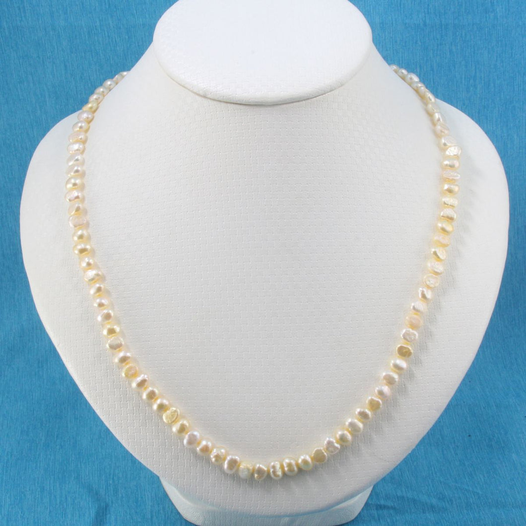 Beige Baby Baroque Pearl Necklace