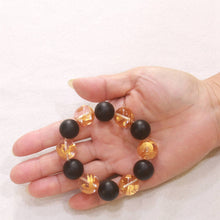 Load image into Gallery viewer, 16mm Bian Stone Crystal Dragon Beads Bracelet