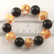 Load image into Gallery viewer, 16mm Bian Stone Crystal Dragon Beads Bracelet