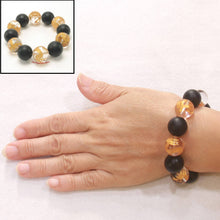 Load image into Gallery viewer, 16mm Bian Stone Crystal Dragon Beads Bracelet