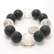 Load image into Gallery viewer, 16mm Bian Stone Crystal Dragon Beads Bracelet