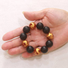 Load image into Gallery viewer, 16mm Bian Stone Red Agate Dragon Beads Bracelet