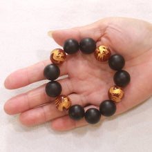 Load image into Gallery viewer, 16mm Bian Stone Red Agate Dragon Beads Bracelet