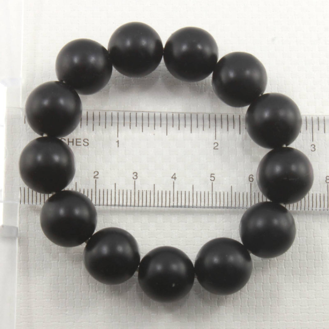 14mm Bian Stone Handcrafted Beads Bracelet