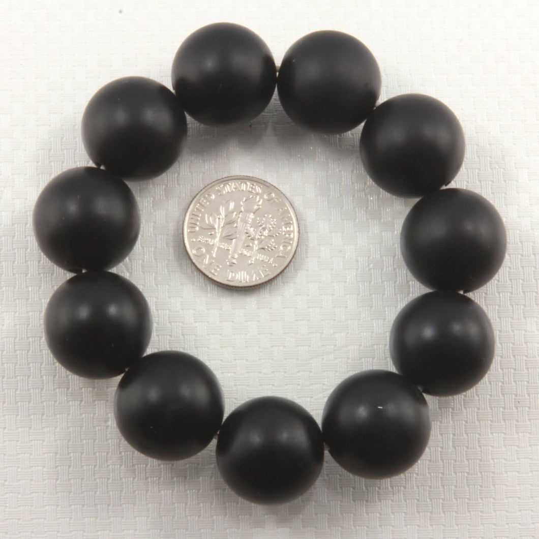 16mm Bian Stone Handcrafted Beads Bracelet