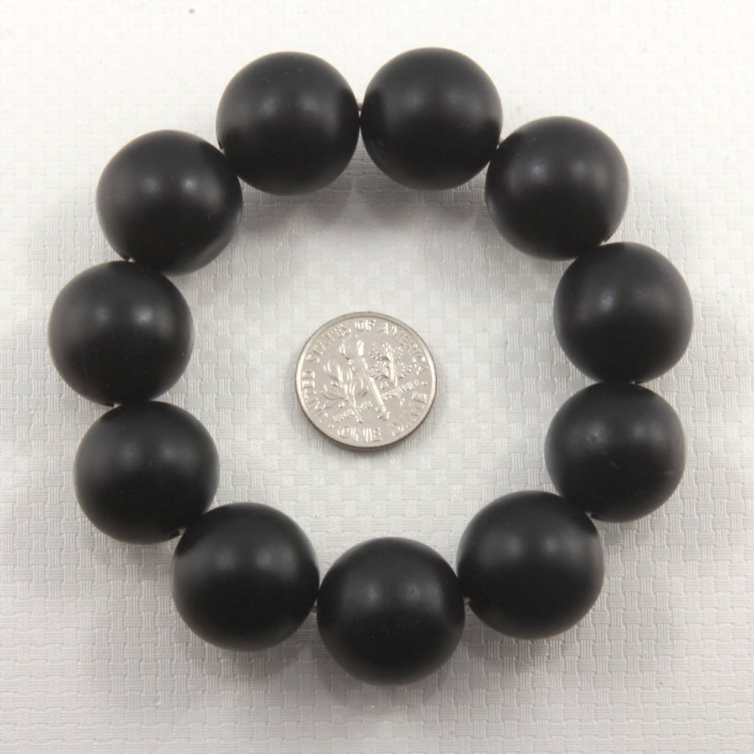 18mm Bian Stone Handcrafted Beads Bracelet