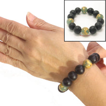 Load image into Gallery viewer, 13mm Bian Stone Aventurine Dragon Bracelet