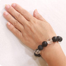 Load image into Gallery viewer, 14mm Bian Stone Crystal Dragon Beads Bracelet