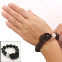 Load image into Gallery viewer, 14mm Bian Stone Crystal Pixiu Dragon Bracelet