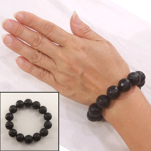 16mm Bian Stone Lotus Carving Beads Bracelet (Uniform Size)