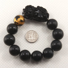 Load image into Gallery viewer, 16mm Bian Stone Onyx Dragon Pixiu Bracelet