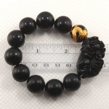Load image into Gallery viewer, 16mm Bian Stone Onyx Dragon Pixiu Bracelet