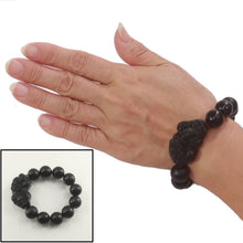 Load image into Gallery viewer, 14mm Bian Stone Pixiu Carving Bracelet