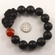 Load image into Gallery viewer, 16mm Bian Stone Red Agate Dragon Pixiu Bracelet