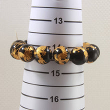 Load image into Gallery viewer, 14mm Black Onyx Engraving Golden Dragon Beads Bracelet