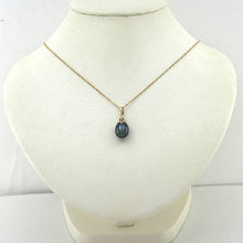 Load image into Gallery viewer, Black Pearl Pendant – 14k Yellow Gold with Claw Setting