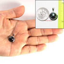 Load image into Gallery viewer, Black Pearl Pendant – 14k White Gold Encircles Design
