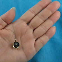 Load image into Gallery viewer, Black Pearl Pendant – 14k Yellow Gold Encircles Design
