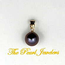Load image into Gallery viewer, Black Pearl Mini Pendant – 14k Yellow Gold