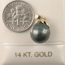 Load image into Gallery viewer, Black Tahitian Pearl &amp; Diamond Star-Bale in 14k Yellow Gold