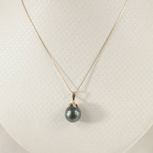 Load image into Gallery viewer, Black Tahitian Pearl &amp; Diamond Star-Bale in 14k Yellow Gold