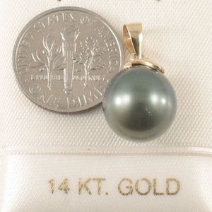 Black Tahitian Pearl & Diamond Star-Bale Pendant 14K