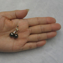 Load image into Gallery viewer, Black Tahitian Dolphin Pearl Pendant 14k