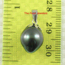 Load image into Gallery viewer, Black Tahitian Pearl Cap Pendant with Chain Options 14k