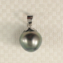 Load image into Gallery viewer, Black Tahitian Pearl Flower Cap Pendant 14KT