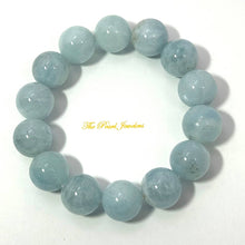 Load image into Gallery viewer, 16mm Blue Aquamarine Beads Stretchy Bracelet