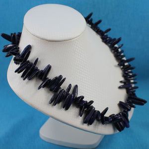 Blue Lapis Chip Necklace – Jumbo Spring Ring Clasp