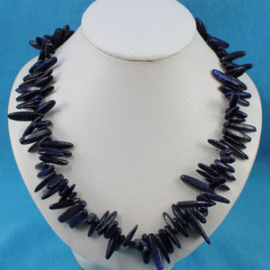 Blue Lapis Chip Necklace – Jumbo Spring Ring Clasp