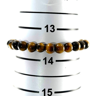 6mm Brown Tiger Eye Stretchy Bracelet