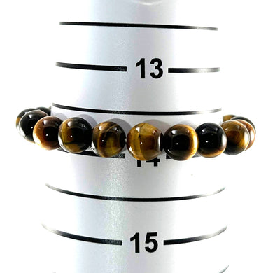 8mm Brown Tiger Eye Gemstone Bracelet