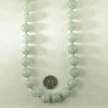Load image into Gallery viewer, 10mm Celadon Jadeite Necklace – 14K Yellow Gold Clasp