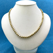 Load image into Gallery viewer, Champagne Freshwater Rice Pearl Necklace with Silver Clasp