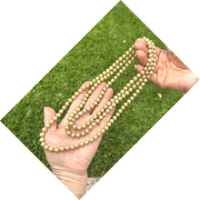 Load image into Gallery viewer, Champagne Freshwater Pearl Infinity Necklace – 60” Hand Knotted