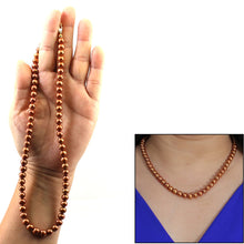 Load image into Gallery viewer, 6.5-7.5mm Chocolate Pearl Lobster Clasp Necklace